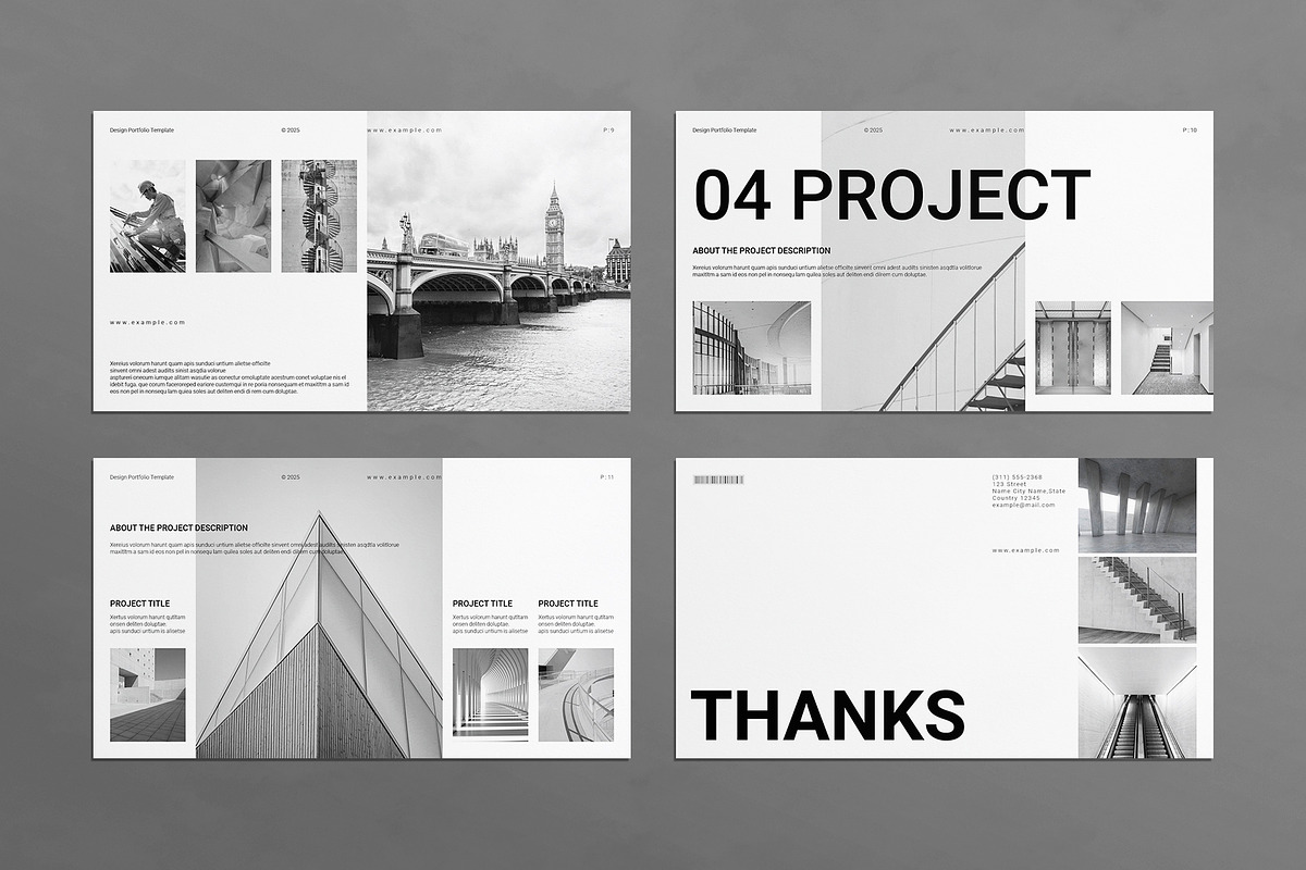 Portfolio Presentation Template, a Presentation Template by E-Type (Photo 4 of 4)
