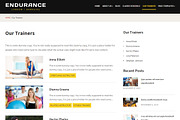 Endurance Fitness Theme, a WordPress Template by EnergyThemes (Thumbnail 2 of 4)