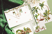 Tropical jungle - watercolor set, a Decorative Illustration by Pamyatka Shop (Thumbnail 15 of 27)