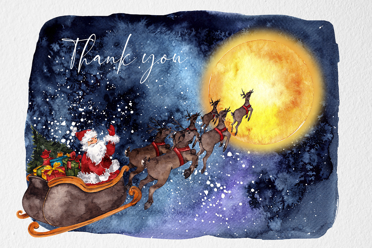 Christmas Story. Watercolor graphic, an Object Graphic by ma_i_vi (Photo 12 of 12)
