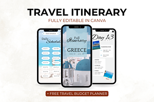 Mobile Travel Itinerary Template