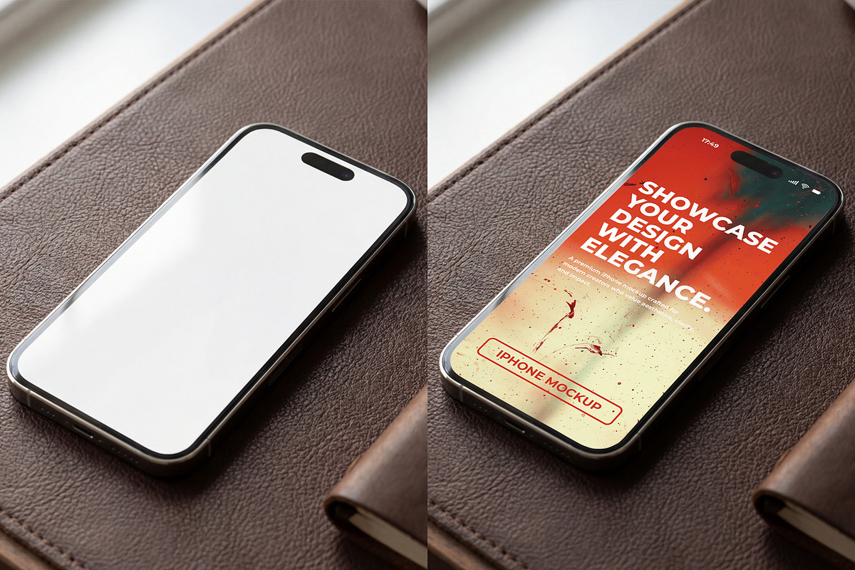 Premium iPhone Device Mockup, an iPhone Mockup by Heinzel Std Mockup (Photo 5 of 5)
