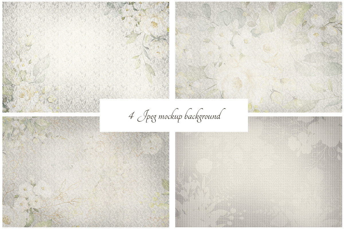 White roses. Watercolor floral set, a Decorative Illustration by Lisima (Photo 13 of 16)
