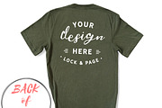 Back Of T-Shirt BC3001 Mockup Bundle, a Shirt Mockup by lock and page (Thumbnail 44 of 88)