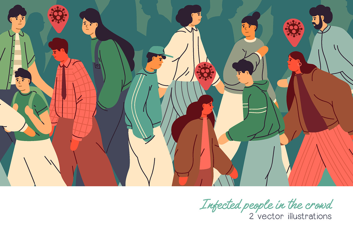 Virus spread, epidemic concept, a Healthcare Illustration by Good Studio (Photo 1 of 3)