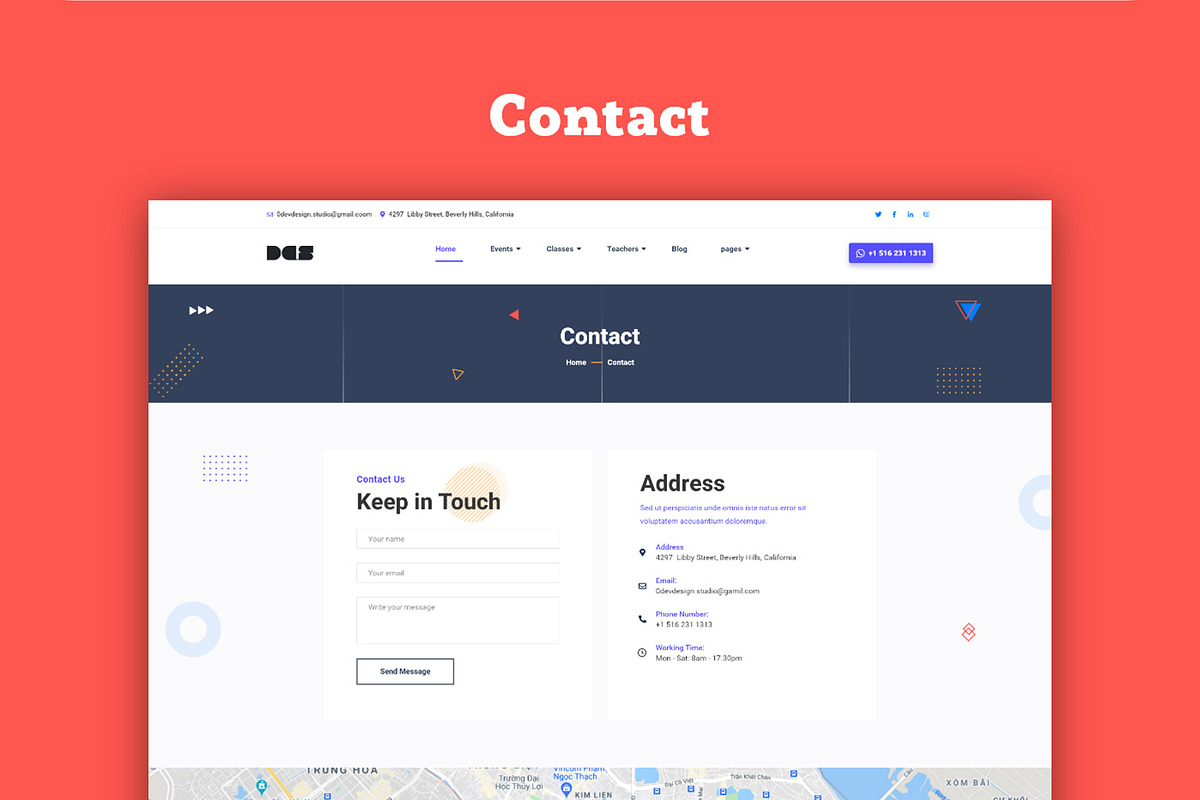 Dev Kindergarten Education Template, a Wireframe Template by litoondev (Photo 7 of 8)