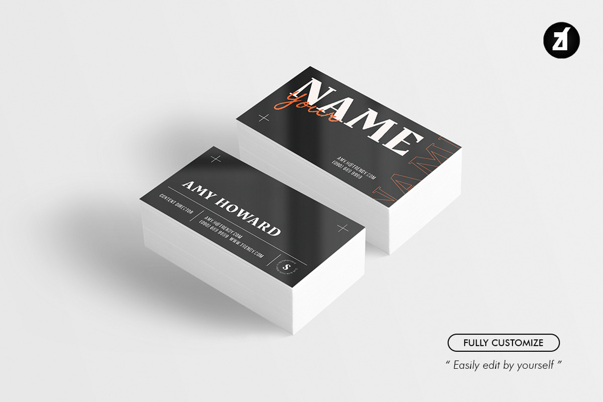 Trendy - Business card template, a Business Card Template by Chanut is industries (Photo 2 of 3)