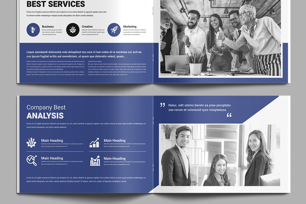 Company Brochure Landscape Template, a Brochure Template by MightyDesign (Photo 4 of 9)