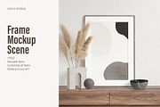 Frame Scene Mockup - A and B series, a Print Template by Ceacle Mockup (Thumbnail 1 of 2)