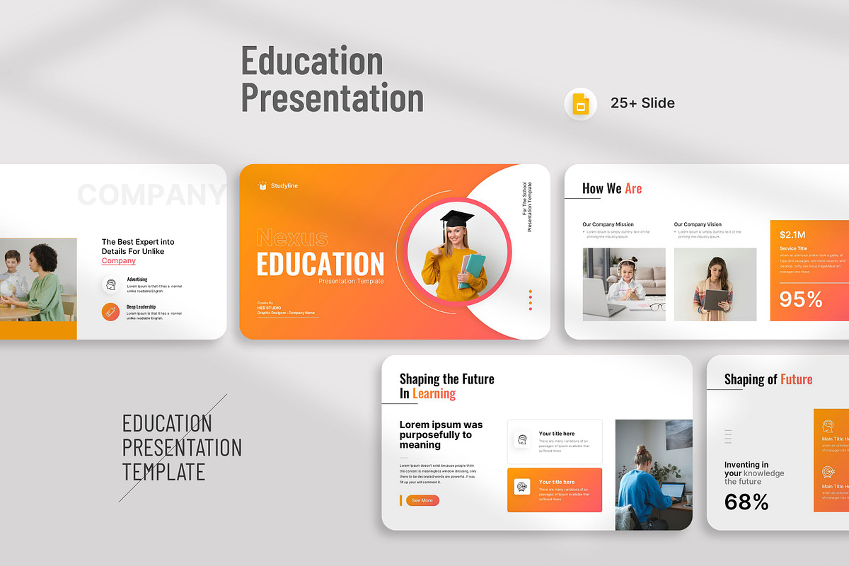 Education Presentation Template, a Presentation Template by KreateTribe (Photo 3 of 6)