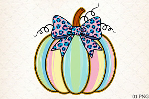 Brushstroke Coquette Pumpkin Fall PN, an Illustration by Libby Wishes