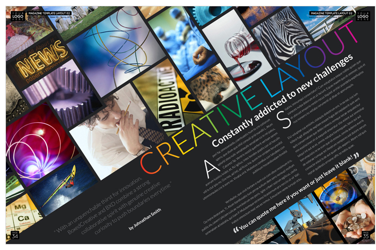 Magazine Template InDesign 02, a Magazine Template by Love Graphic Design (Photo 26 of 36)