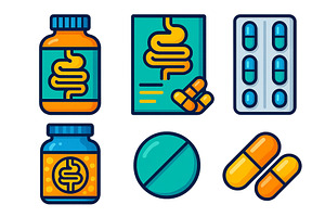 Various health supplements and, a Healthcare Illustration by ZinetroN