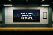 10 PREMIUM SUBWAY MOCKUPS, an Advertising Mockup by Redmixx Design (Thumbnail 8 of 11)