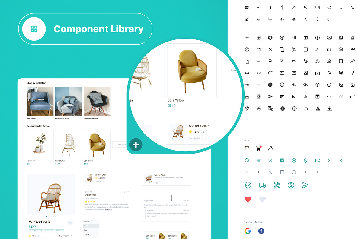 Buluh - Furniture Shop App UI Kit, a Templates & Theme by hiddemaru (Photo 5 of 8)