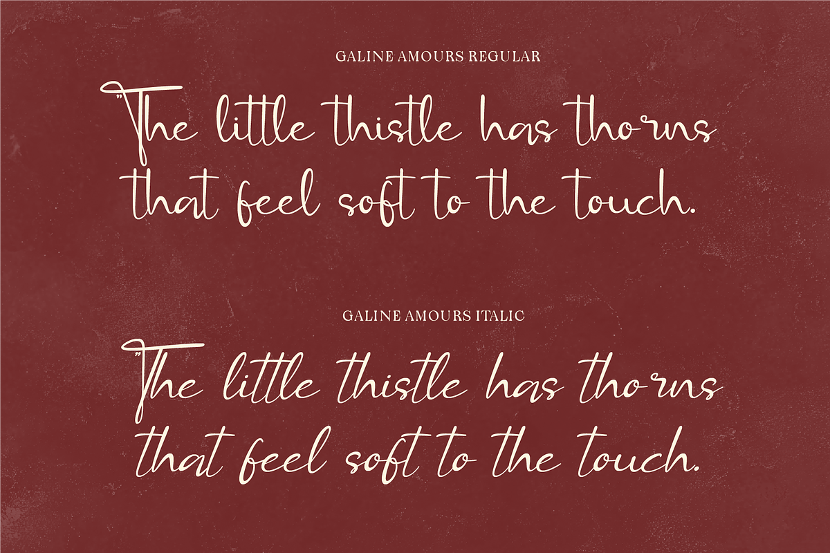 Galine Amours - Modern Handwritten, a Handwritten Font by Indotype Foundry (Photo 6 of 10)