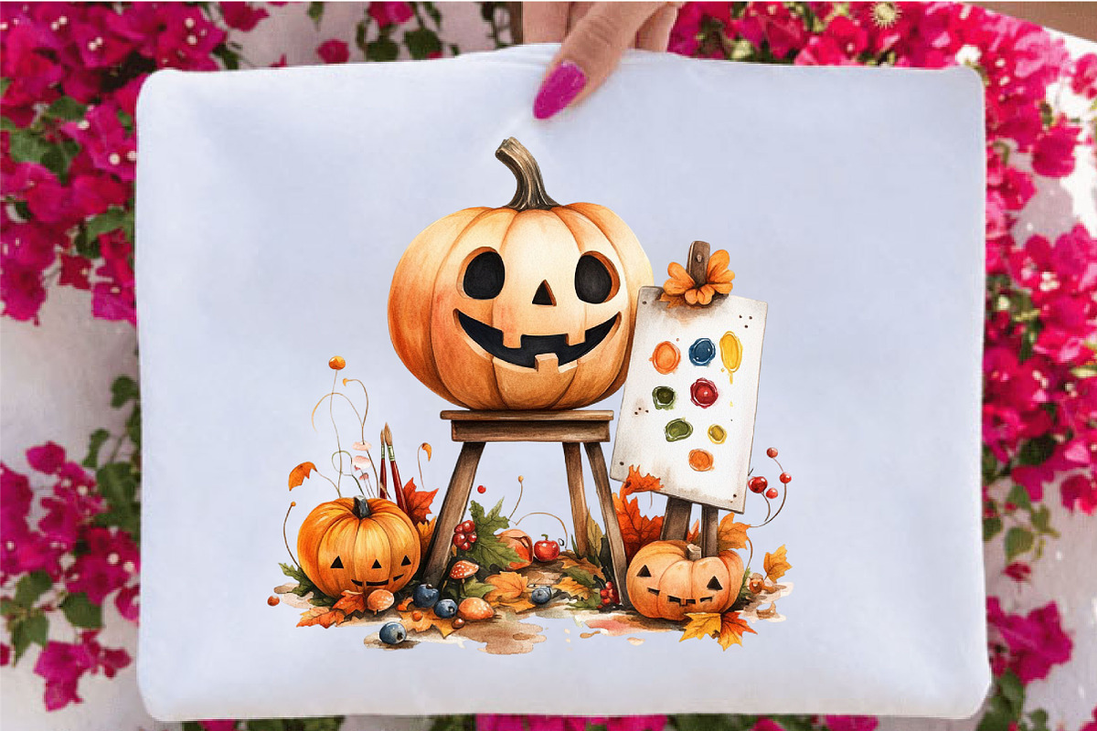 Whimsical Quirky Halloween Pumpkin, a Seasonal Illustration by SVGArt (Photo 4 of 5)