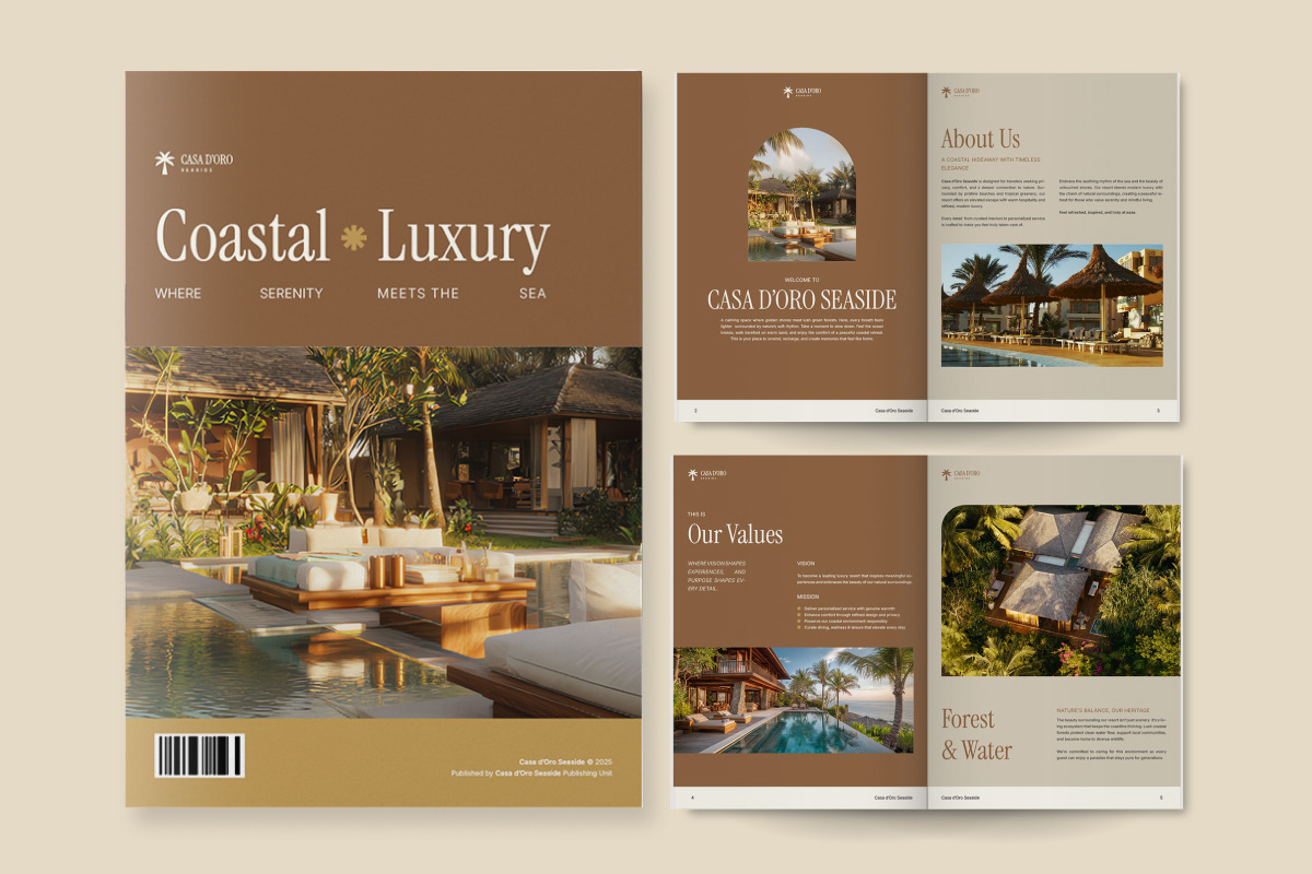 Luxury Resort Editorial Brochure, a Brochure Template by twinstd (Photo 4 of 6)