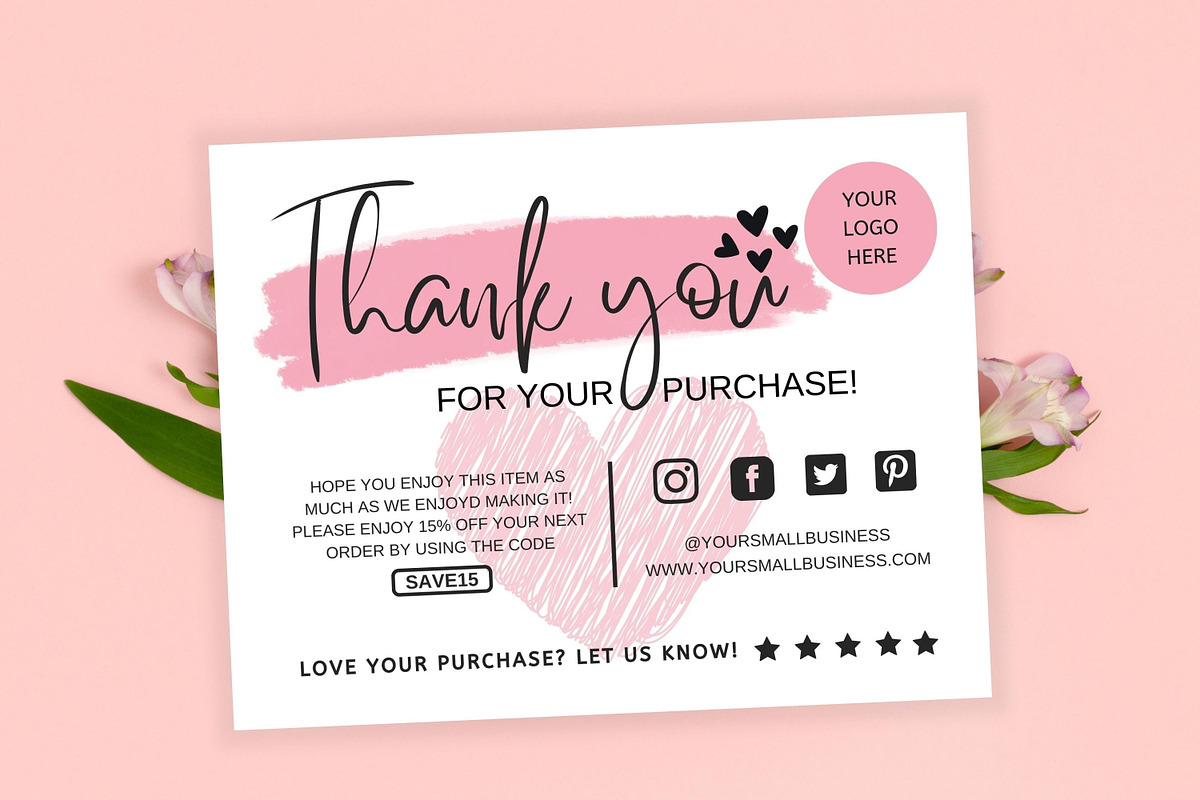 Thank You Card For Small Business #4, a Flyer Template by Oskar Wantopi (Photo 2 of 3)