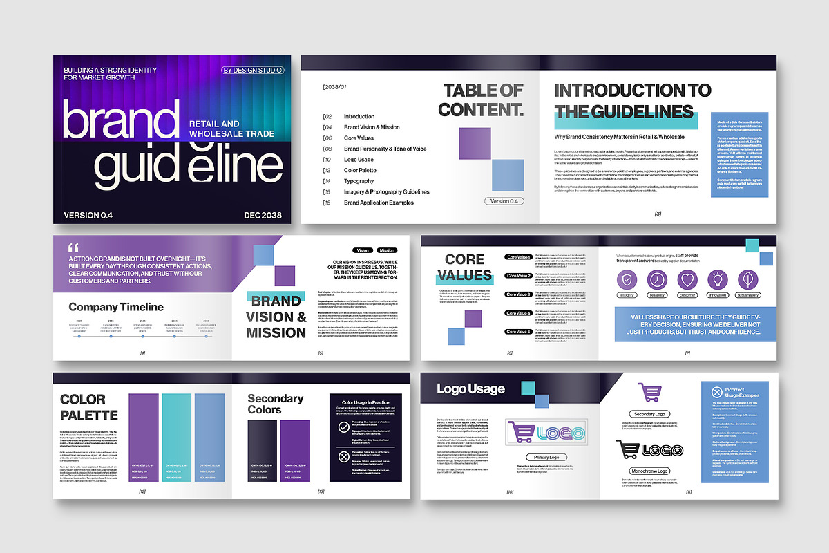Brand Guidelines Template, a Brochure Template by BrandPacks (Photo 6 of 6)