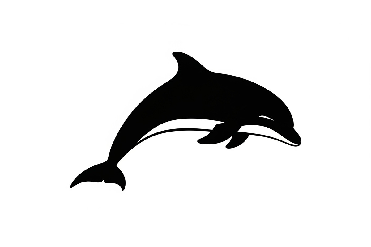 Dolphin Jumping Silhouette Vector, an Illustration by Designs_River (Photo 29 of 51)