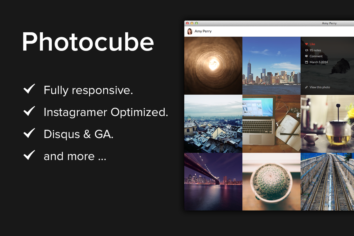 Photocube Tumblr Theme, a Websites & App Template by Vietism (Photo 1 of 3)