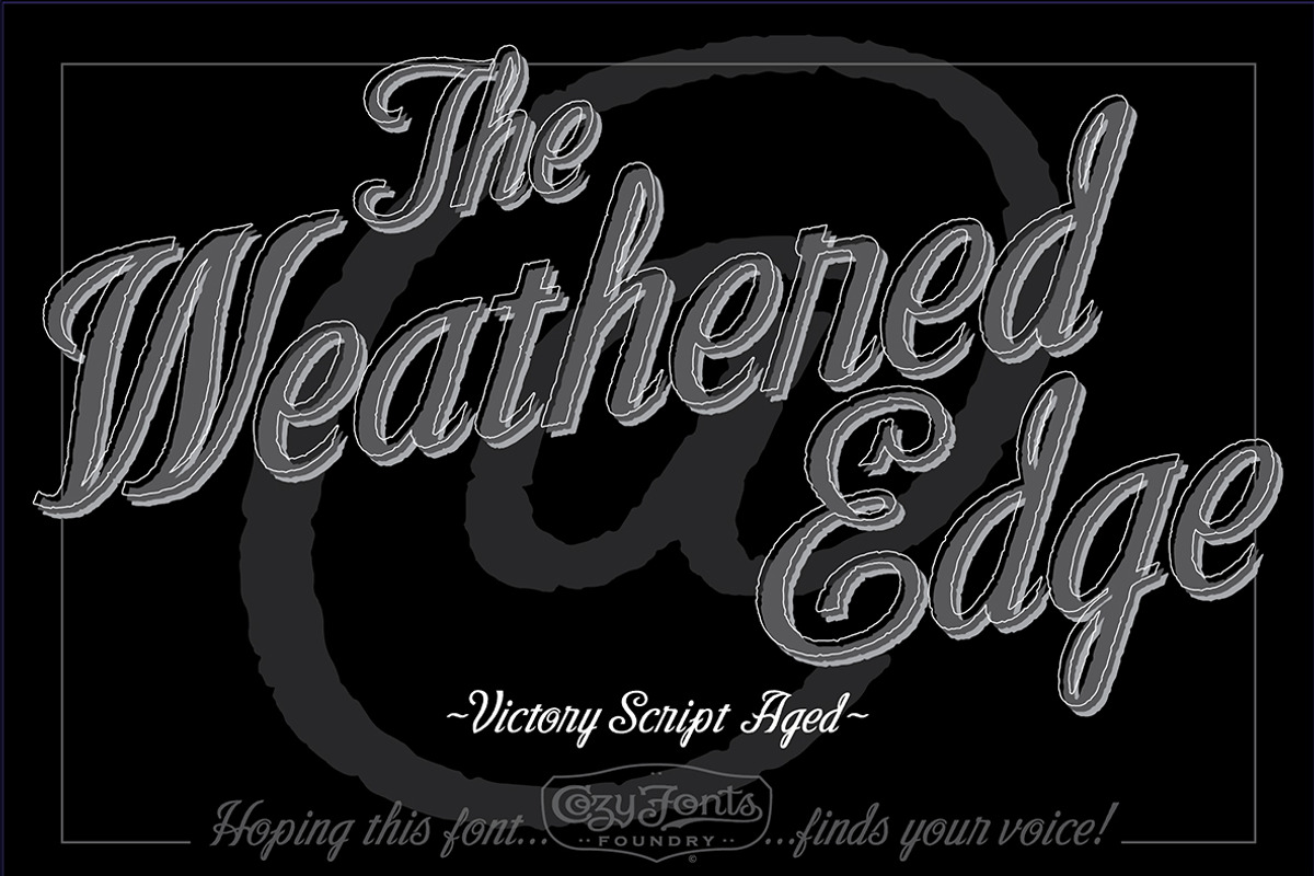 Victory Script Aged preview 2