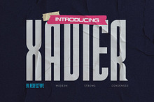 Xavier Futuristic Sans Serif Font
