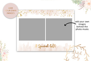 PSD Photo Gift Card Template 49