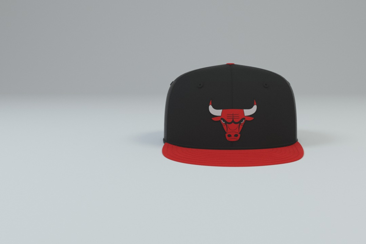 Chicago Bulls Baseball Caps, a Textures & Material 3D Model by 3DTreatment (Photo 6 of 55)