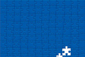 Jigsaw Puzzle Pattern. 108 pieces.