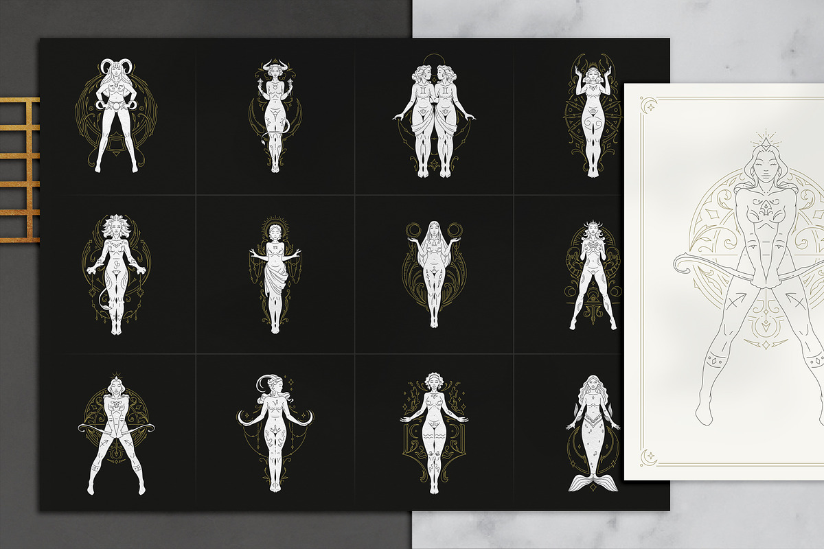 Zodiac Collection, a Graphic by Vasya Kobelev (Photo 2 of 11)