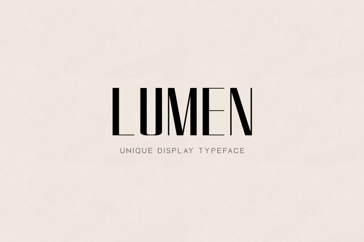 LUMEN - Display / Headline Typeface
