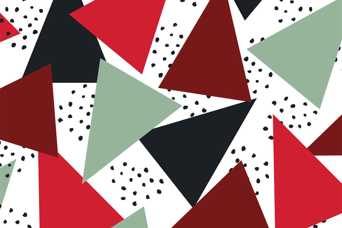 Merry Geo Vibes Pattern, a Pattern Graphic by Roze Prints (Photo 2 of 3)