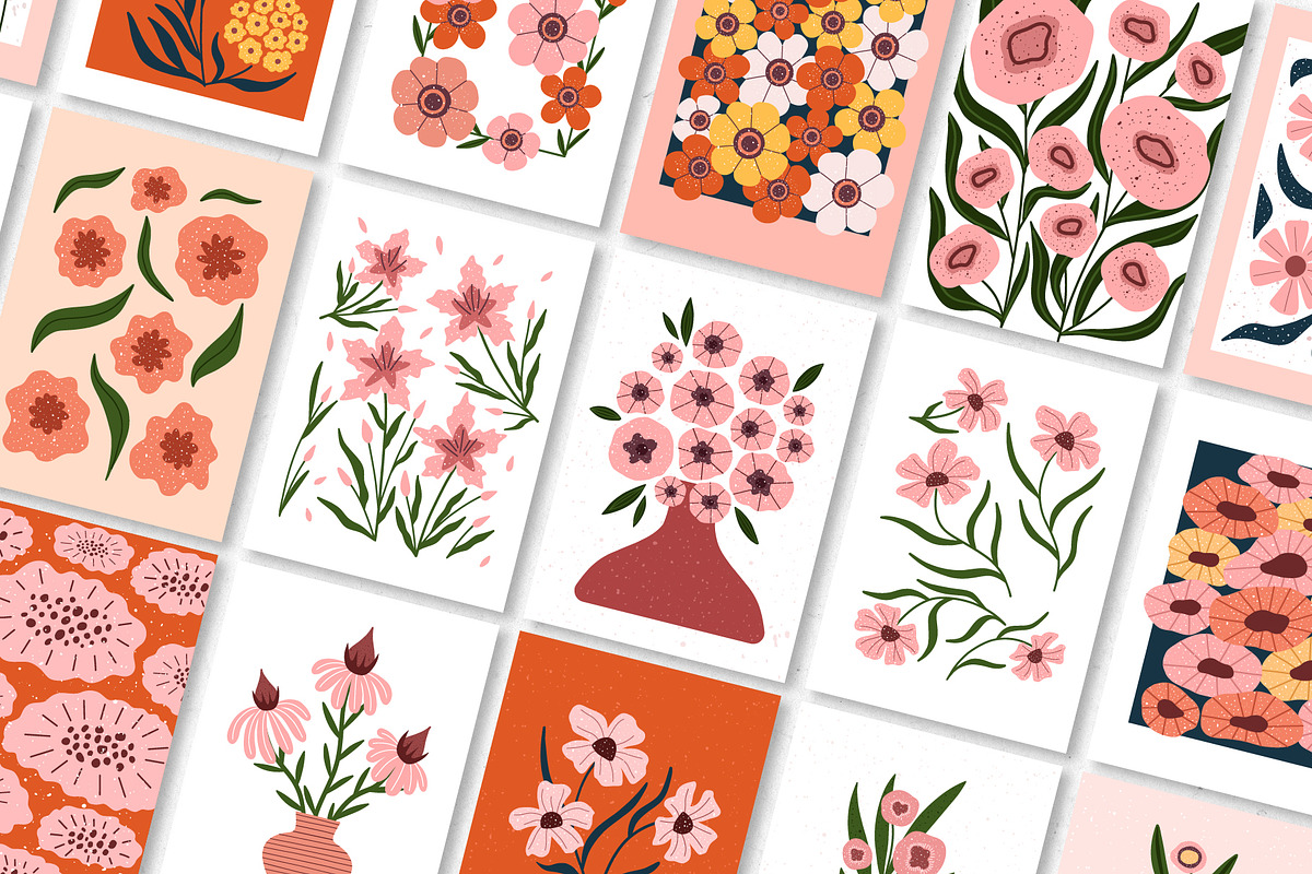Modern Bloom | Floral Art Posters 2, an Object Graphic by roskque (Photo 5 of 9)