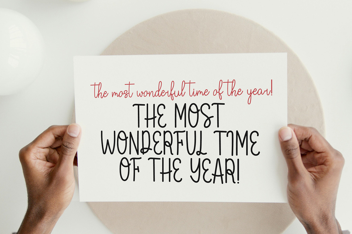 Christmas Wishes, a Handwritten Font by Mini_World (Photo 3 of 3)