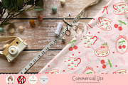 Cherry Tea Party Seamless Pattern, a Pattern Graphic by Chonnieartwork (Thumbnail 4 of 5)