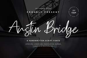 Austin Bridge - Modern Script fonts