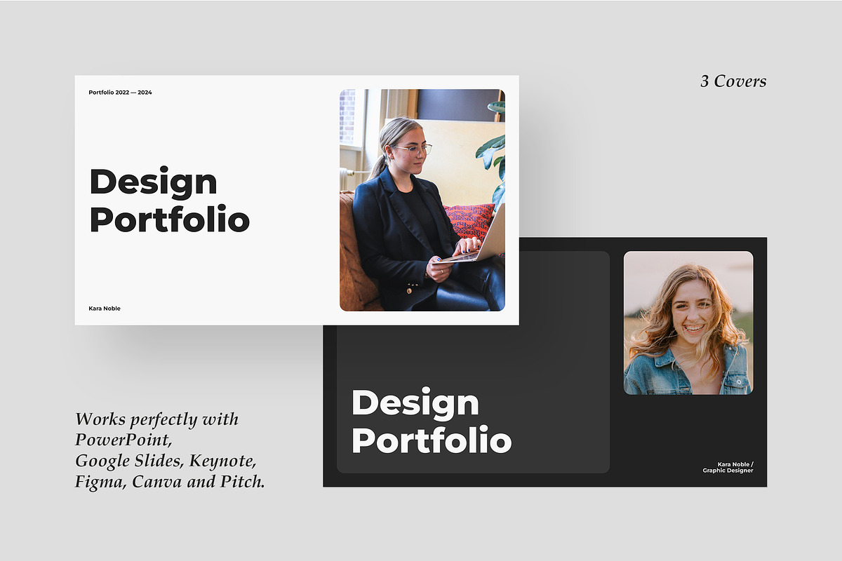 KARA - Portfolio Google Slides, a Presentation Template by Gaize (Photo 2 of 10)