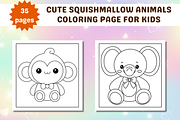 Cute Squishmallow Coloring Page, an Animal Illustration by Salaly (Thumbnail 5 of 9)