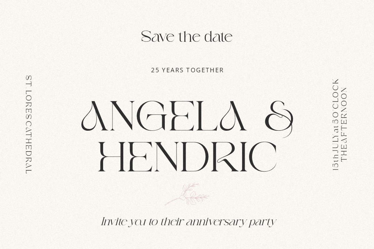 Avegaer Font, a Serif Font by HansCo Studio (Photo 4 of 10)