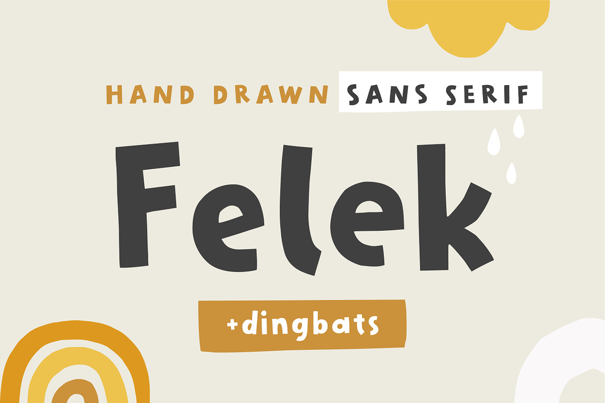 Felek | Hand-drawn sans serif font, a Sans Serif Font by Point and Poem (Photo 1 of 14)