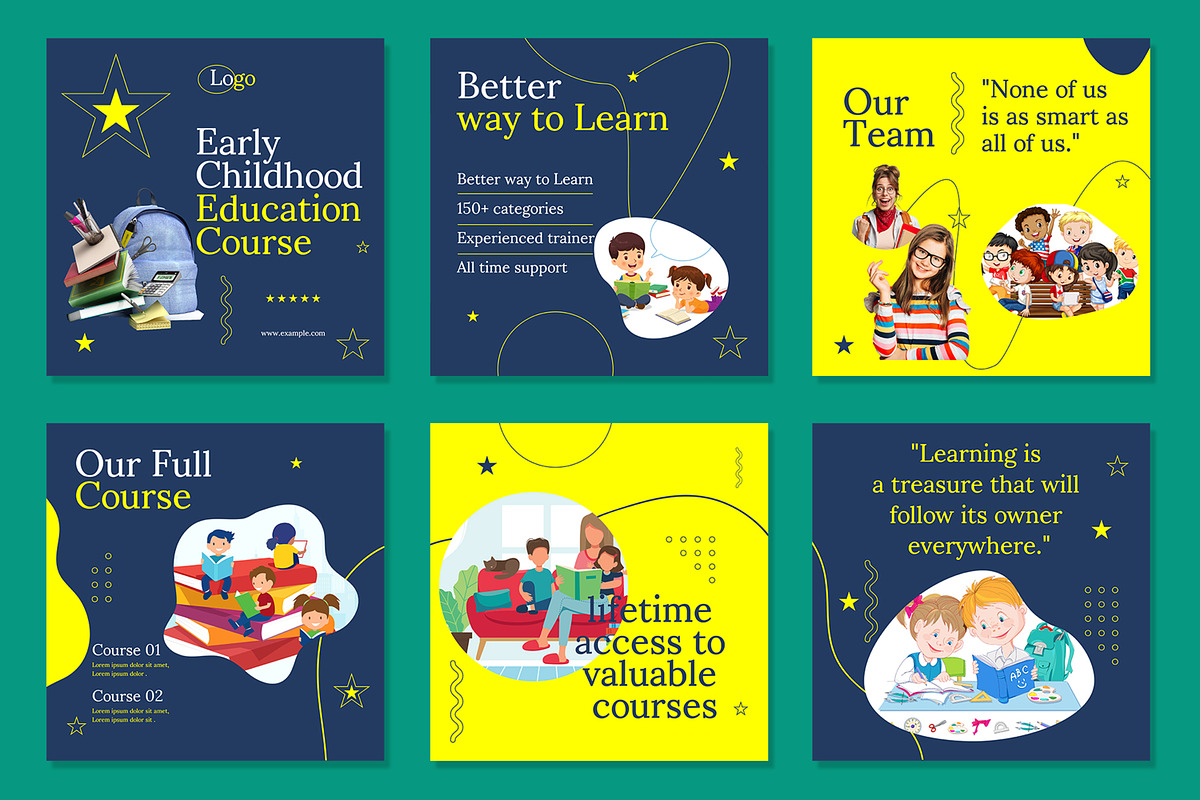 Learn Education Course Media Post, an UI Kit Template by CreativeShaper (Photo 2 of 3)