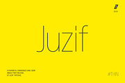 Juzif Thin (Single), a Sans Serif Font by Lella7 (Thumbnail 1 of 18)