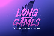 Long Games, a Handwritten Font by khurasan (Thumbnail 1 of 7)
