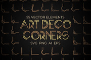 Art Deco Corners Set, an Object Graphic by Olga Ryzychenko (Thumbnail 1 of 2)