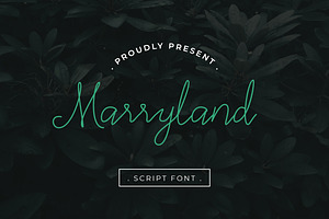 Marryland Handwritten Font