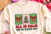 All Is Calm Said No Teacher PNG Art, a Seasonal Illustration by CrexoraLab (Thumbnail 3 of 4)