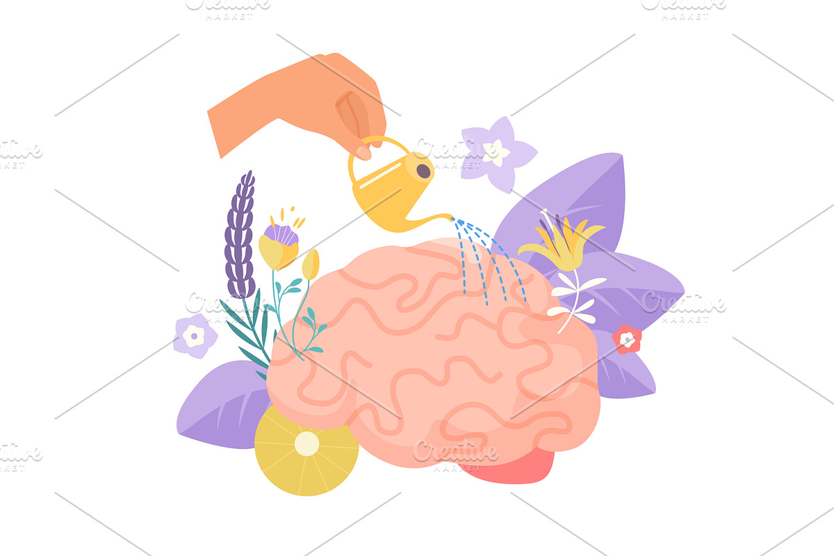 Self development personal growth, a Technology Illustration by Lemberg Vector
