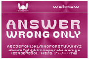 We Are The word font, a Font by weknow (Thumbnail 1 of 5)